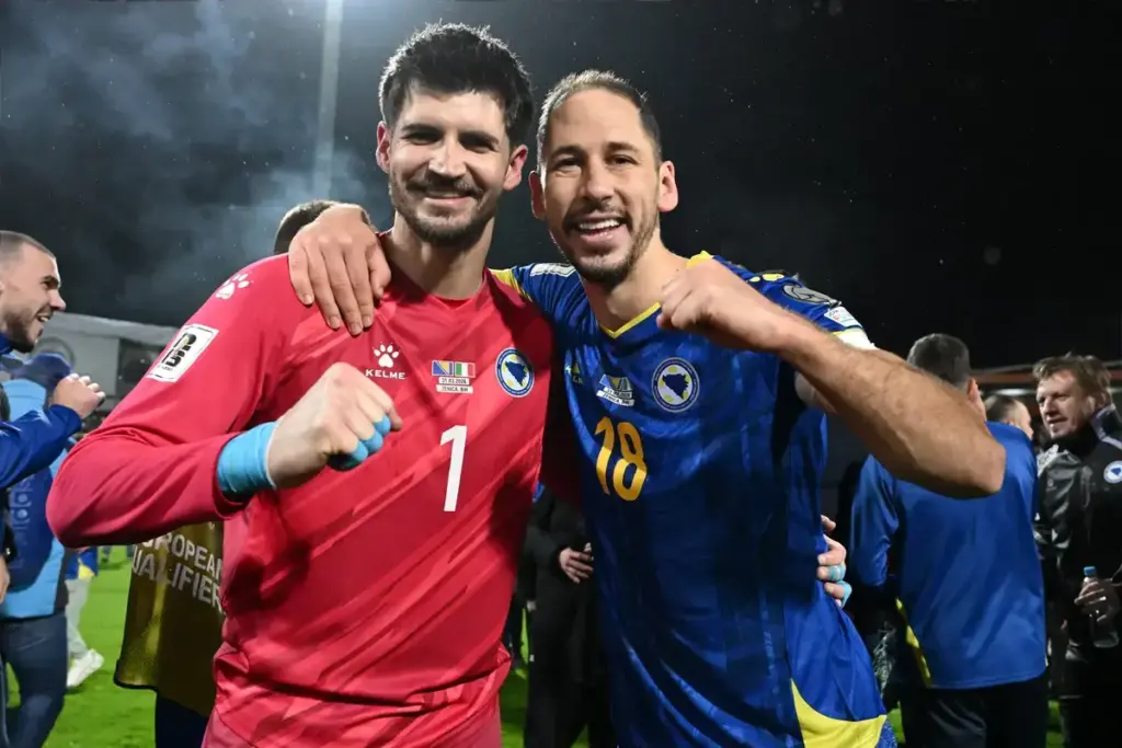 Former Rangers defender Nikola Katic admits tears after Bosnia’s historic World Cup win over Italy