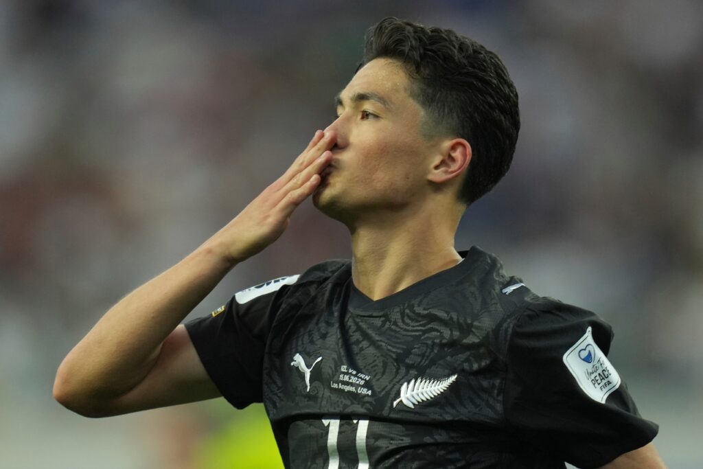 Elijah Just in action for New Zealand at the World Cup amid Rangers transfer interest