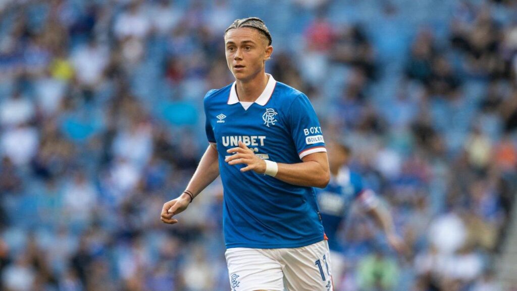 Thelo Aasgaard in action during World Cup duty before returning to Rangers