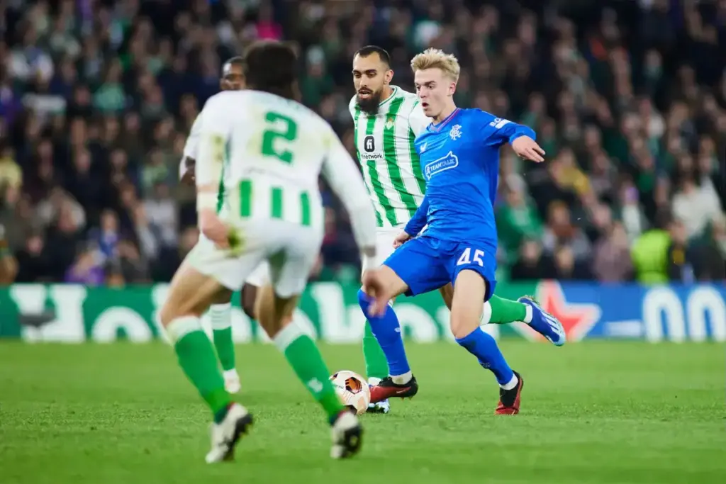Ross McCausland who could be Lisbon-bound in a permanent Rangers exit