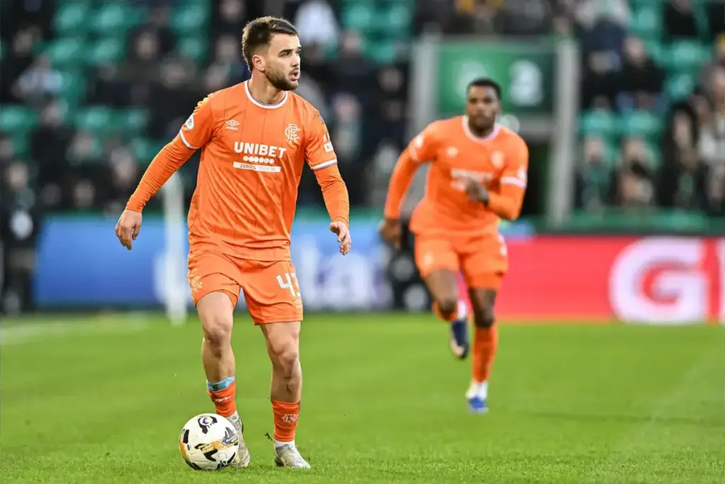 Nico Raskin playing for Rangers before reported Villarreal move