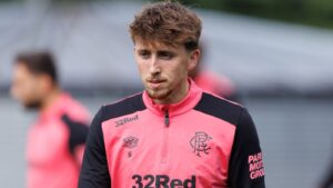 Dan Neil in Rangers F.C. training kit