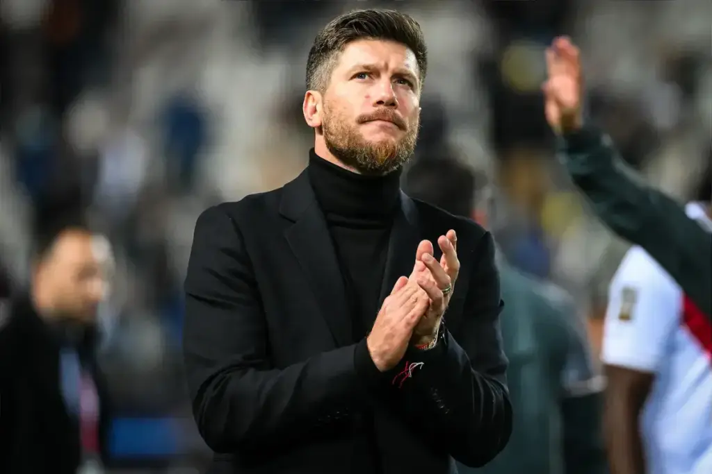 April 10, 2026, Paris, France, France: Sebastien POCOGNOLI of Monaco during the Ligue 1 match between Paris FC and AS Monaco at Jean-Bouin Stadium on April 10, 2026 in Paris, France. (Credit Image: © Matthieu Mirville/ZUMA Press Wire)