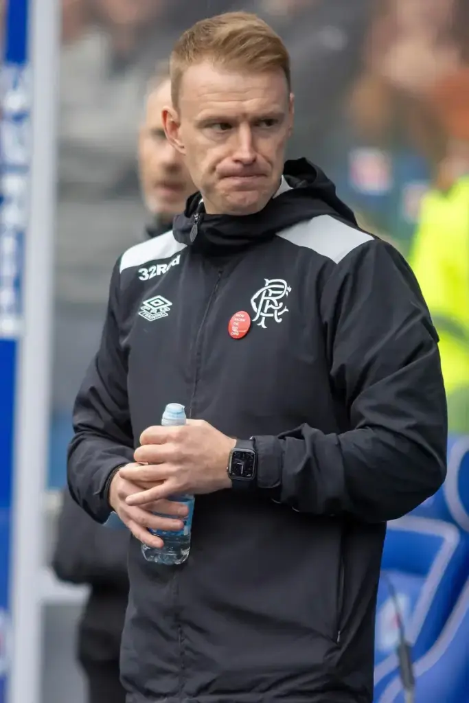 Rangers interim Manager, Steven Smith during the SPFL William Hill Scottish Premiership, Rangers vs Dundee United, Ibrox Stadium, Glasgow, Scotland. 18/10/2025